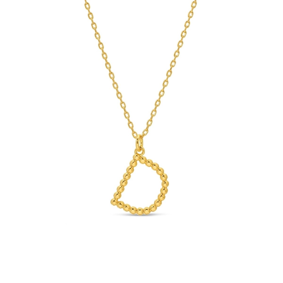 Delicate Initial Pendant - Splendid Iris