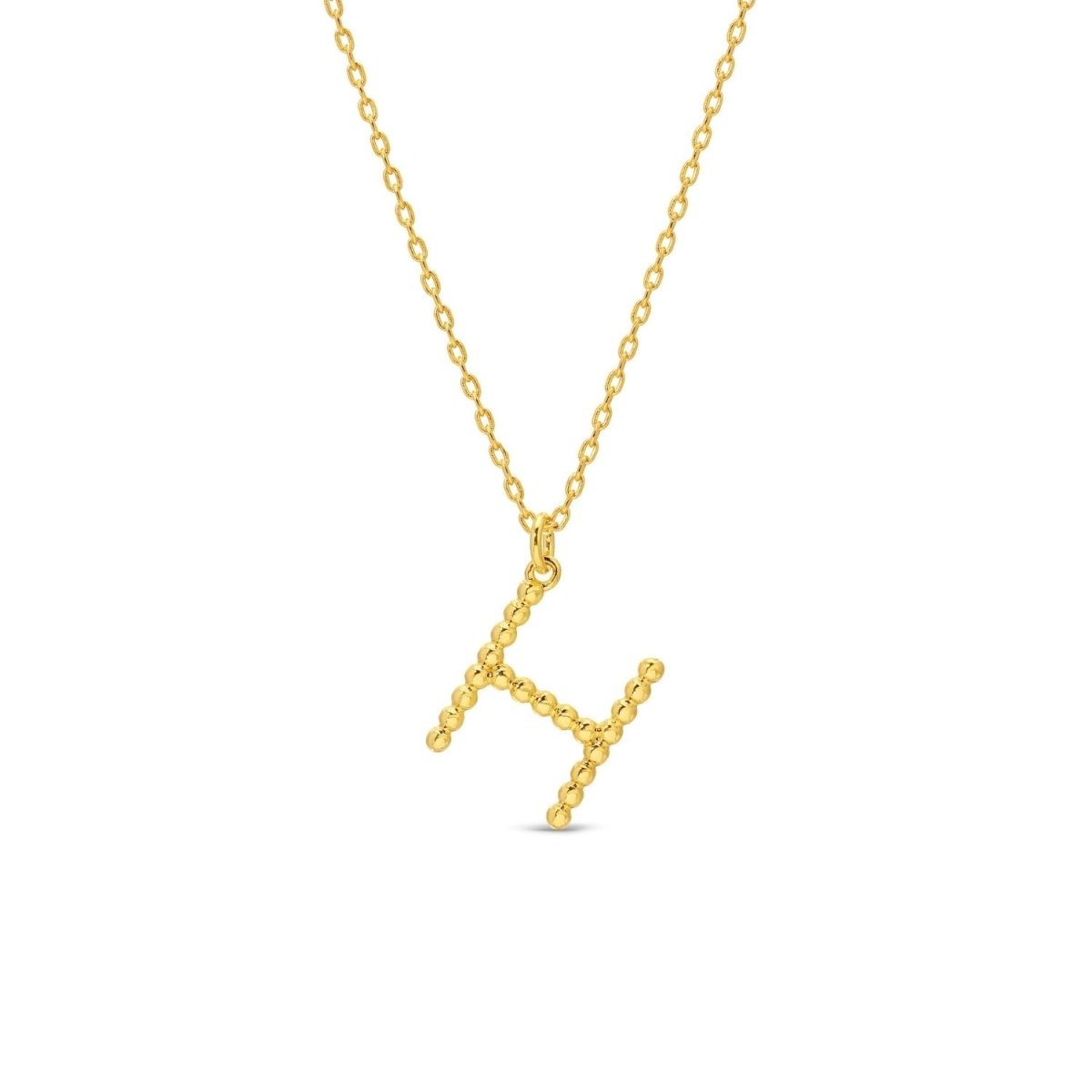 Delicate Initial Pendant - Splendid Iris