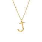 Delicate Initial Pendants - Splendid Iris