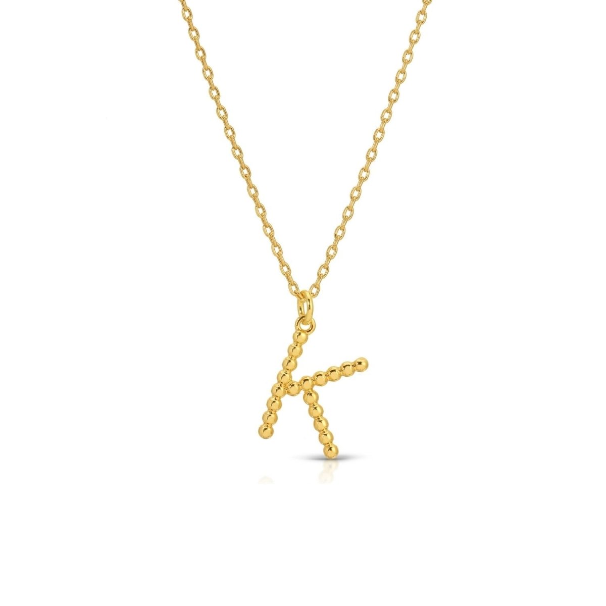 Delicate Initial Pendant - Splendid Iris