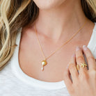 Coastal Charm Seashell & Pearl Necklace - Splendid Iris