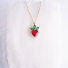 Delicate Strawberry Necklace - Splendid Iris