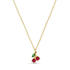 Delicate Cherry Necklace - Splendid Iris