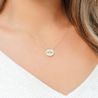 Shell Sundial Pendant Necklace - Splendid Iris