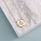 Shell Sundial Pendant Necklace - Splendid Iris