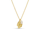 Flip Flop Pendant Necklace with Freshwater Pearl - Splendid Iris