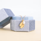 Flip Flop Pendant Necklace with Freshwater Pearl - Splendid Iris