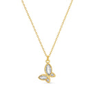 Fly Away with Me Butterfly Pendant Necklace - Splendid Iris