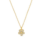 Petite Flower Pendant Necklace - Splendid Iris