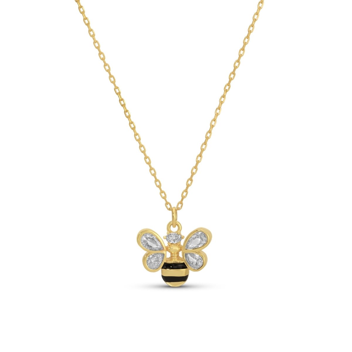 Bzzz, Bee Pendant Necklace - Splendid Iris