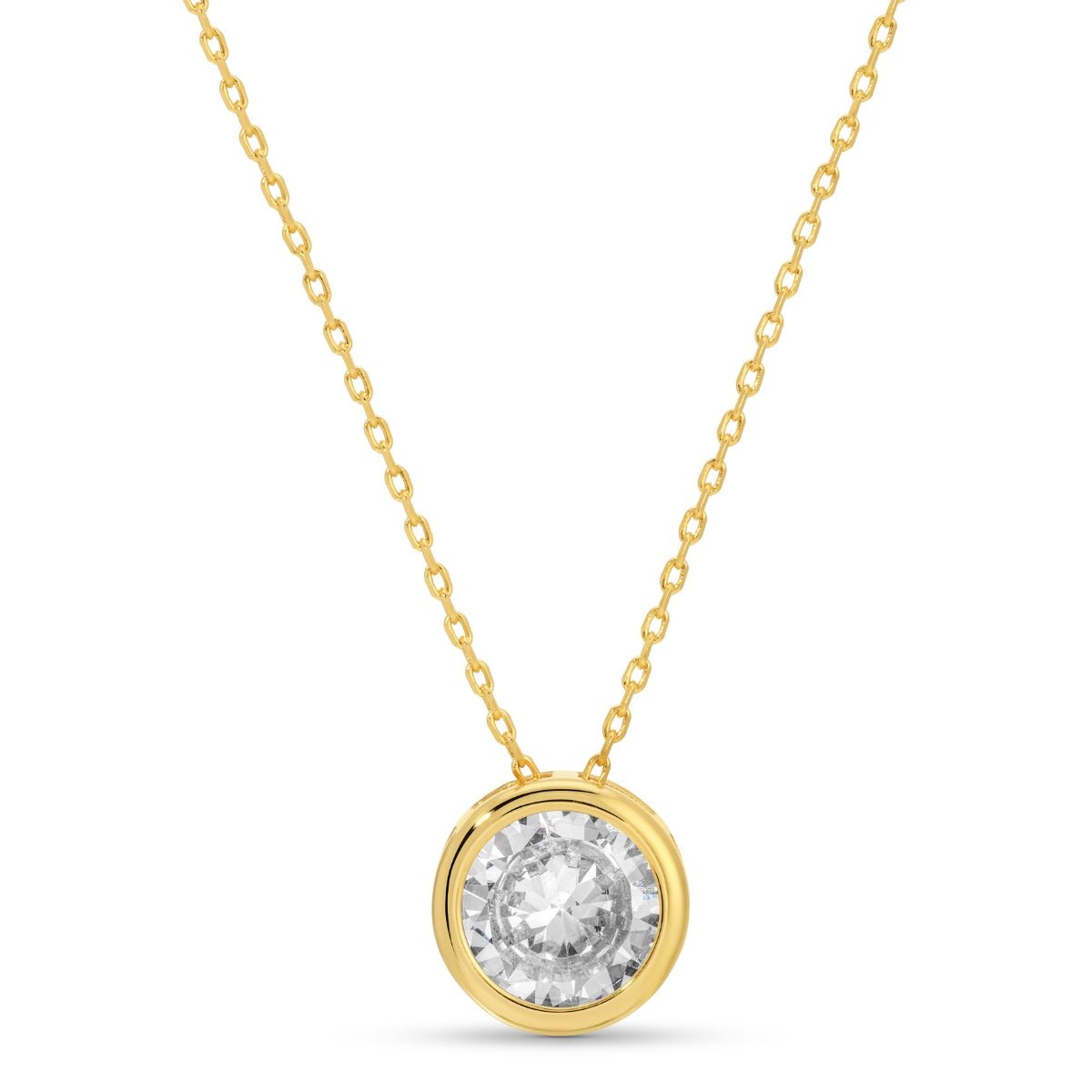 Bold Contemporary Faux Diamond Necklace - Splendid Iris