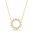 Pavé Sun Necklace - Splendid Iris
