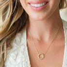 Pavé Sun Necklace - Splendid Iris