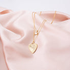 Layered CZ Solitaire and Heart Necklace - Splendid Iris