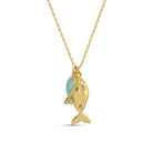 Large & Petite Fish Pendant Necklace - Splendid Iris