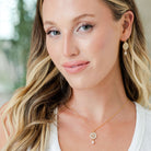 Sparkling Sand Dollar Pearl Necklace - Splendid Iris