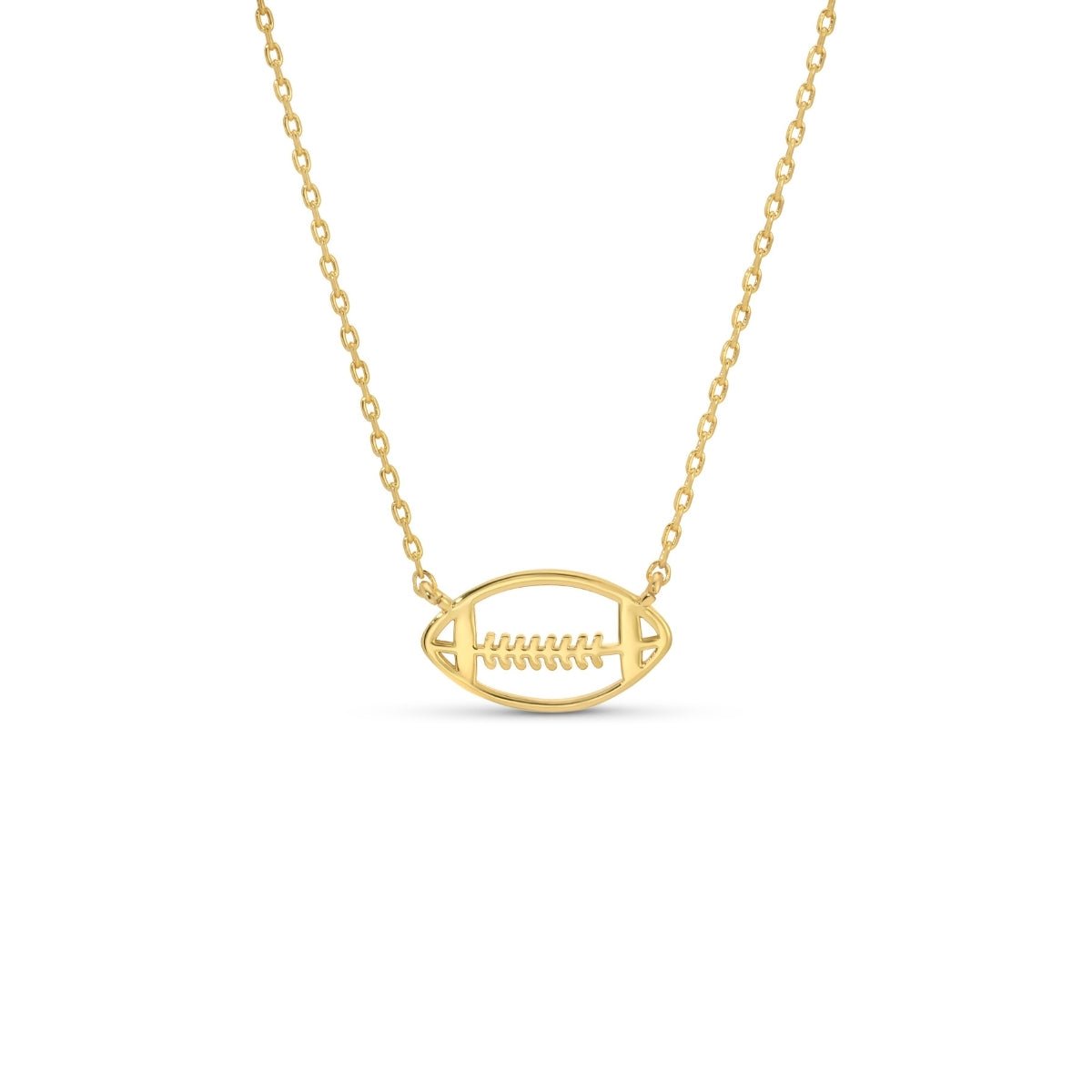 Football Petite Sports Necklace - Splendid Iris