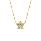 Petite Plumeria Flower Necklace - Splendid Iris