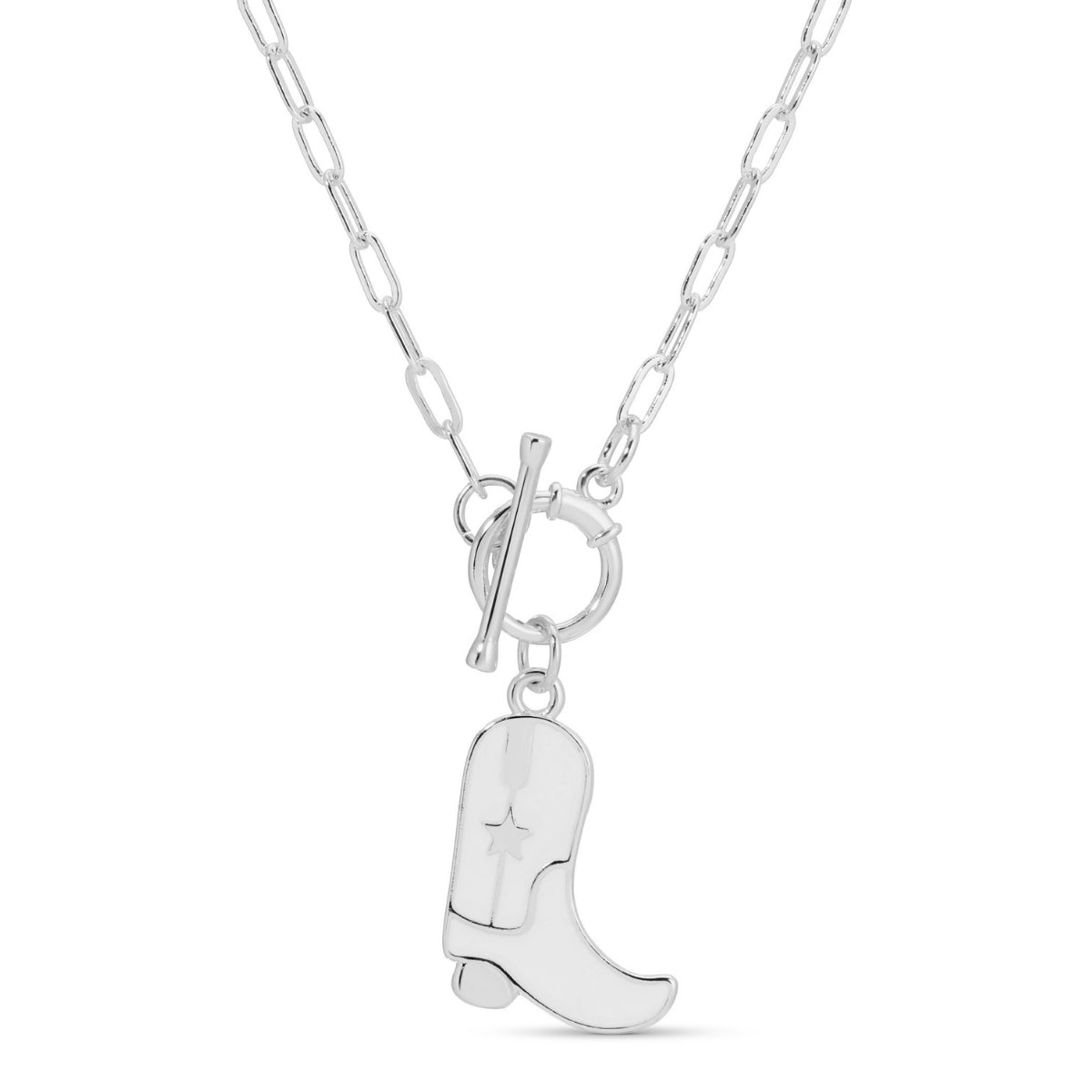 Cowgirl Pendant Necklace with Toggle Closure - Splendid Iris