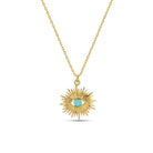 Evil Eye Burst Pendant - Splendid Iris
