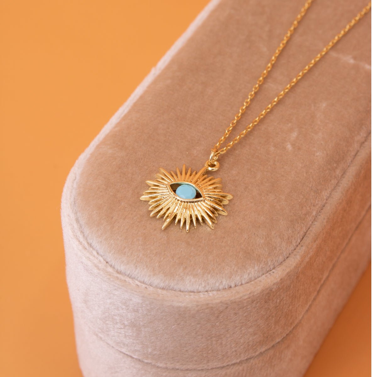 Evil Eye Burst Pendant - Splendid Iris