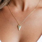 Evil Eye Heart Pendant Necklace - Splendid Iris