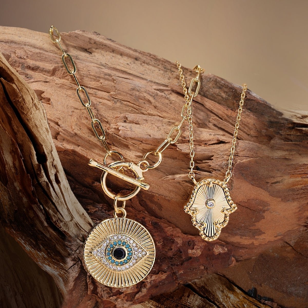 Protection Hamsa Necklace - Splendid Iris