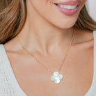 Large Quatrefoil Necklace - Splendid Iris