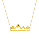 Gilded Mountain Scene Necklace - Splendid Iris