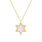 Star of David Shell Pendant Necklace - Splendid Iris
