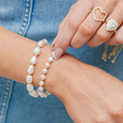 Pearl Obsession Stretch Bracelet - Splendid Iris