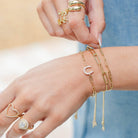 Horseshoe Pulley Bracelet - Splendid Iris