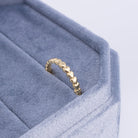 Delicate Row of Hearts Adjustable Ring - Splendid Iris