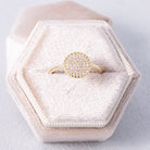 Pavé Circle Delicate Adjustable Ring - Splendid Iris