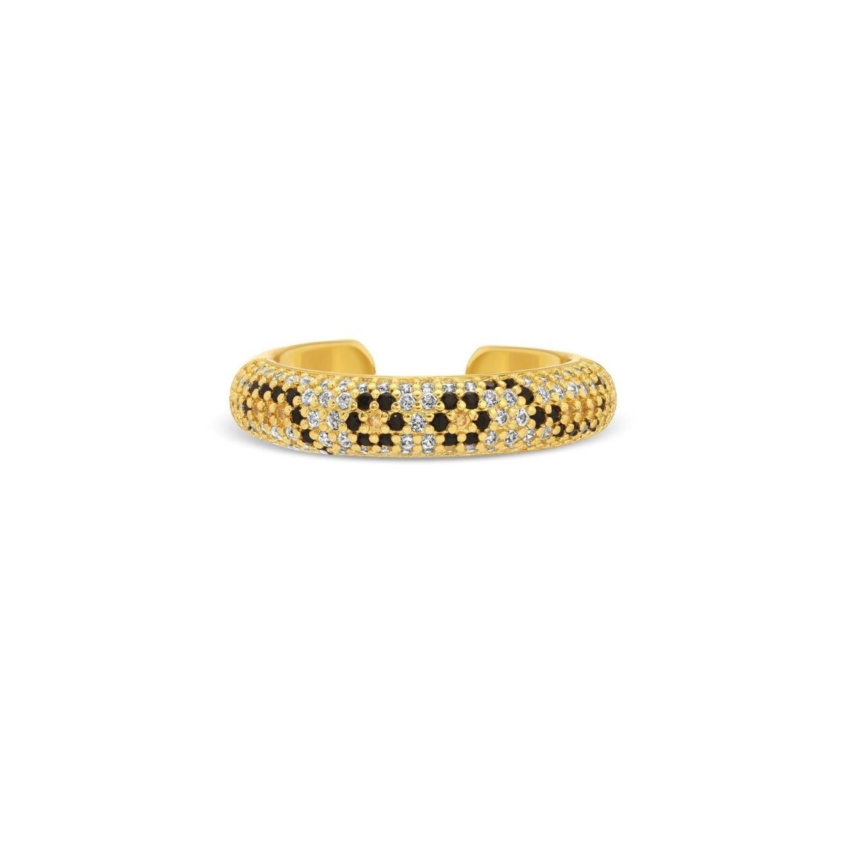 Animal Print Adjustable Ring - Splendid Iris
