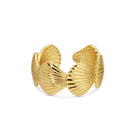 Scallop Shell Adjustable Ring - Splendid Iris