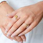 Rose Adjustable Ring - Splendid Iris