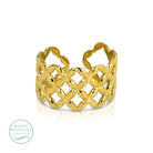 Quatrefoil Statement Ring, Water-Resistant - Splendid Iris