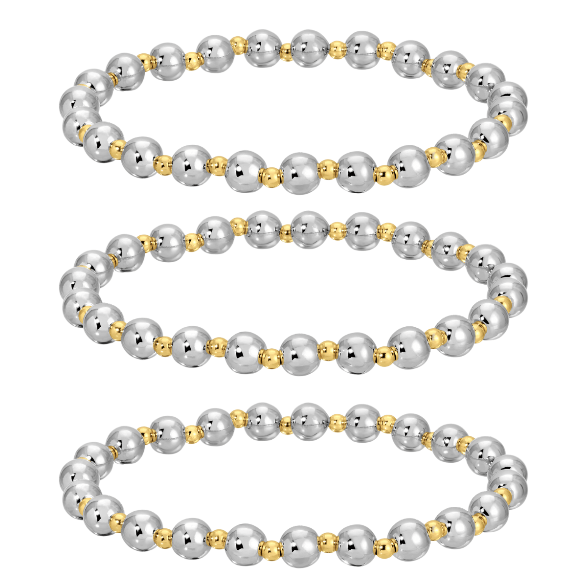 Timeless Beaded Bracelet Trio - Splendid Iris