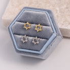 Star of David Stud Earrings on Velvet Tag - Splendid Iris