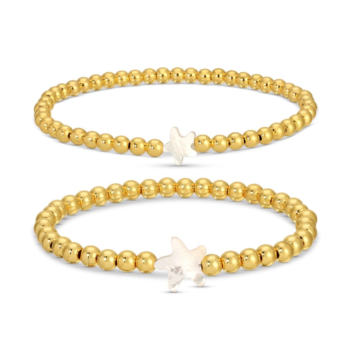 Starfish Stretch Bracelet Duo - Splendid Iris