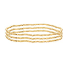 Classic Beaded Stretch Bracelet Set of 3 - Splendid Iris