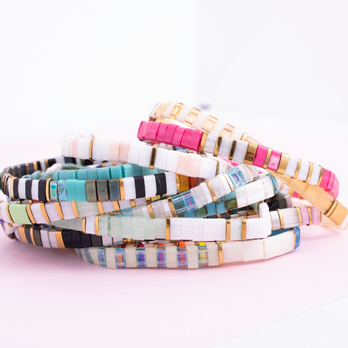 Miyuki Tila Bracelets - Splendid Iris