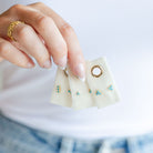 Light Blue Triple Cluster Studs on Velvet Tag - Splendid Iris