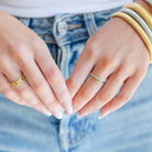 CZ Adjusable Ring, Water Resistant - Splendid Iris