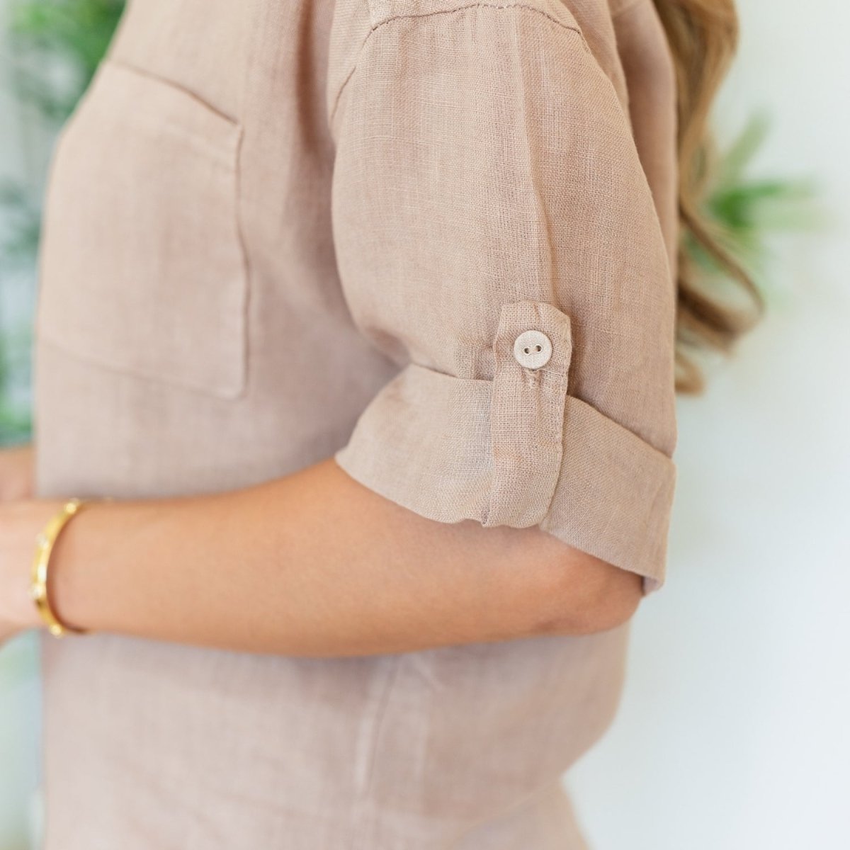 Linen Camp Shirt L/XL - Splendid Iris