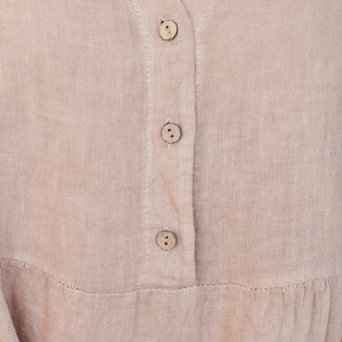 Linen 3/4 Sleeve Dress - Splendid Iris