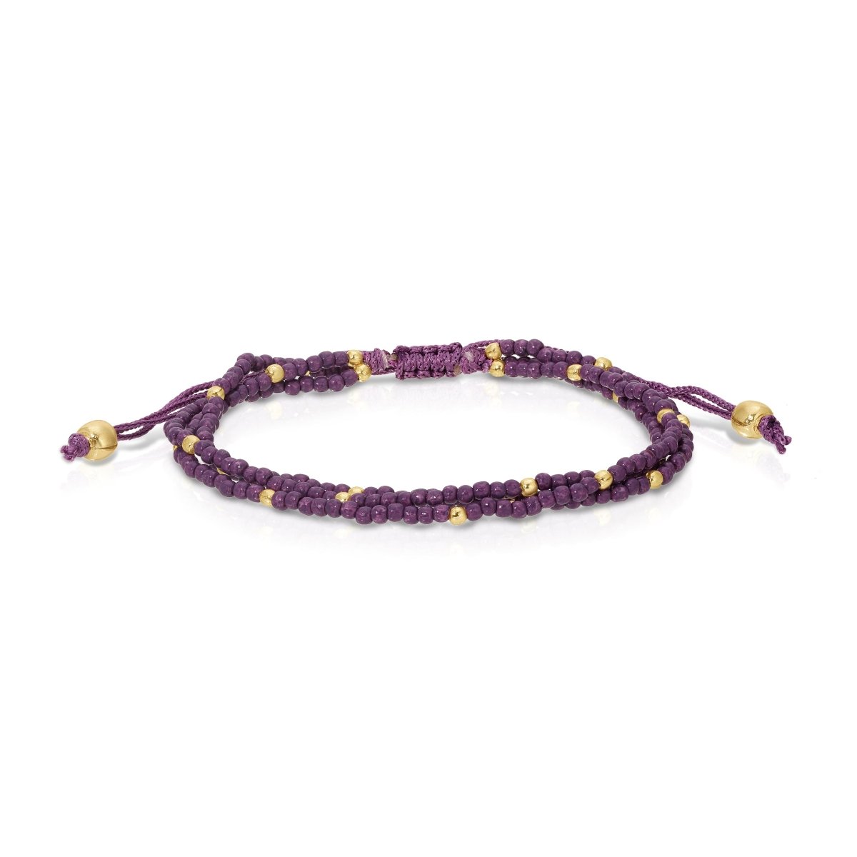 Adjustable Seed Bead Bracelets - Splendid Iris