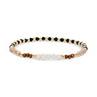 Stretch Crystal Bracelet with Pearl Accents - Splendid Iris