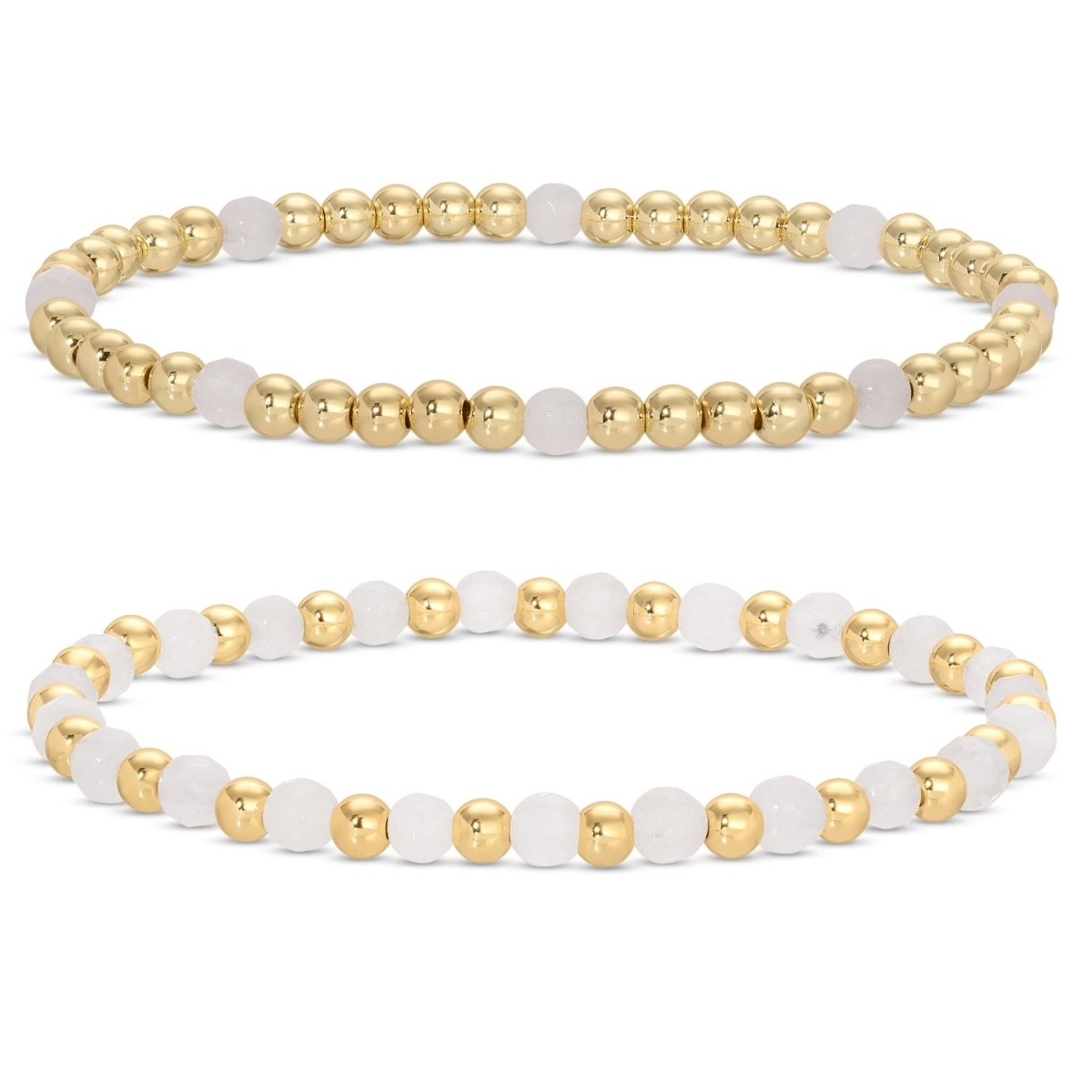Stretch Bracelet Stone Duo - Splendid Iris